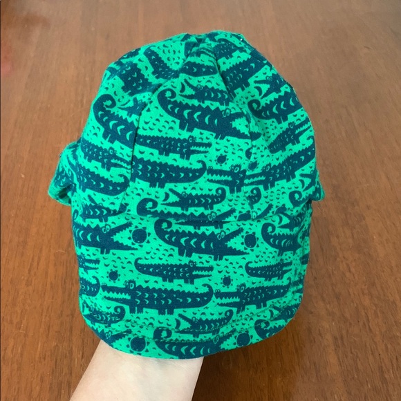 🍊5/$25 BedHead Green Hat with Dinosaur Pattern size 3-6m - Picture 5 of 8